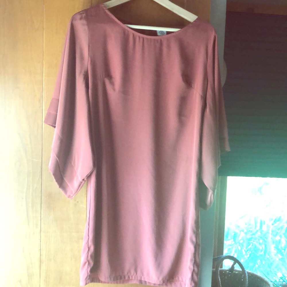 Polyester knee length dress